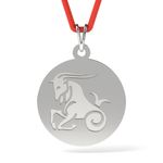 Fashion, accesorii si bijuterii - Femei - Bijuterii femei - Pandantive femei - Pandantiv din argint cu snur model Capricorn - Infinity.ro