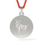 Fashion, accesorii si bijuterii - Femei - Bijuterii femei - Pandantive femei - Pandantiv din argint cu snur model Berbec - Infinity.ro