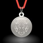 Fashion, accesorii si bijuterii - Femei - Bijuterii femei - Pandantive femei - Pandantiv din argint cu snur model Tigru - Infinity.ro