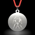 Fashion, accesorii si bijuterii - Femei - Bijuterii femei - Pandantive femei - Pandantiv din argint cu snur model Gemeni - Infinity.ro