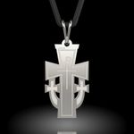 Fashion, accesorii si bijuterii - Femei - Bijuterii femei - Pandantive femei - Pandantiv din argint cu snur model Ortodox 20 - Infinity.ro