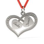 Fashion, accesorii si bijuterii - Femei - Bijuterii femei - Pandantive femei - Pandantiv din argint cu snur model Mirific Hearts - Infinity.ro