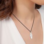 Fashion, accesorii si bijuterii - Femei - Bijuterii femei - Pandantive femei - Pandantiv din argint cu snur model Ortodox 20 - Infinity.ro