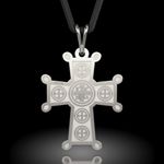 Fashion, accesorii si bijuterii - Femei - Bijuterii femei - Pandantive femei - Pandantiv din argint cu snur model Ortodox 19 - Infinity.ro