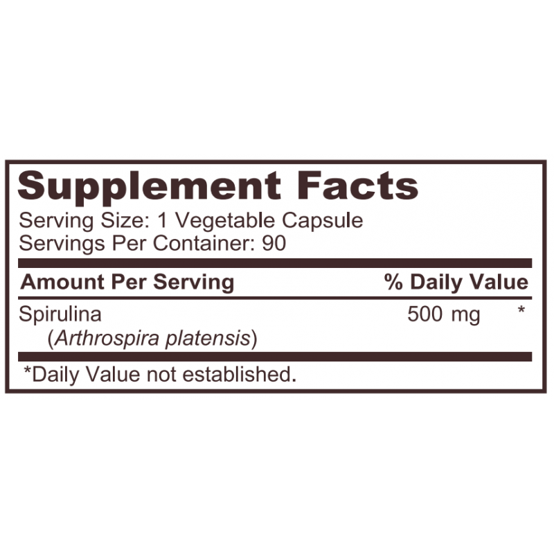 Ingrijire personala si Cosmetice - Sanatate si wellness - Suplimente alimentare - Vitamine si minerale - Pure Nutrition Spirulina (pentru detoxifiere) - 90 Capsule - Infinity.ro