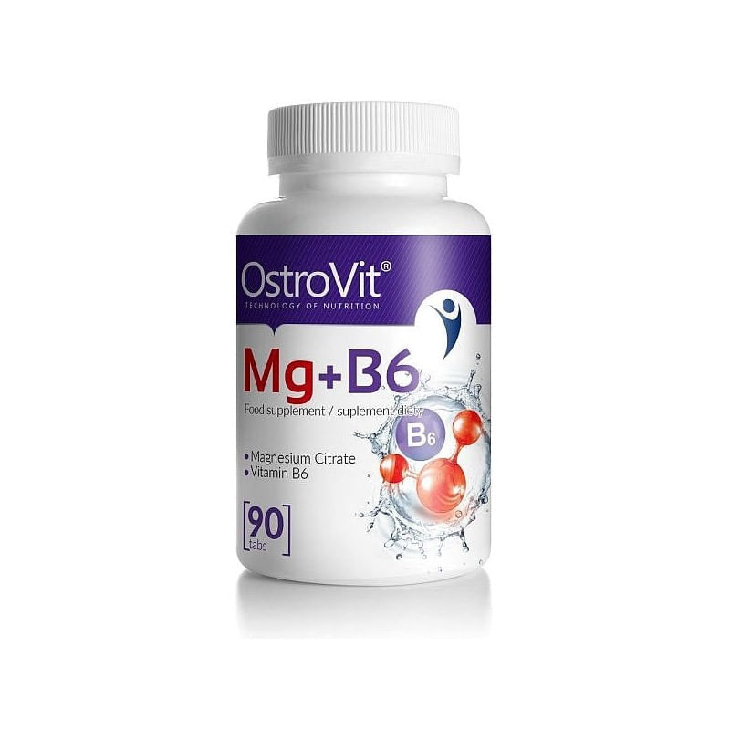 Ingrijire personala si Cosmetice - Sanatate si wellness - Suplimente alimentare - Vitamine si minerale - OstroVit Mg + B6, Magneziu + Vitamina B6, 90 Tablete - Infinity.ro