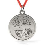 Fashion, accesorii si bijuterii - Femei - Bijuterii femei - Pandantive femei - Pandantiv din argint cu snur model Pomul vietii Yin si Yang - Infinity.ro