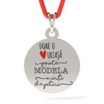 Fashion, accesorii si bijuterii - Femei - Bijuterii femei - Pandantive femei - Pandantiv din argint cu snur model Doar o inima - Infinity.ro