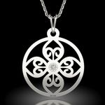 Fashion, accesorii si bijuterii - Femei - Bijuterii femei - Coliere femei - Lantisor cu pandantiv din argint model 64 - Infinity.ro