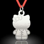 Fashion, accesorii si bijuterii - Femei - Bijuterii femei - Pandantive femei - Pandantiv din argint cu snur model Hello Kitty - Infinity.ro