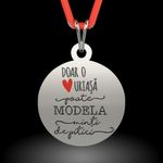 Fashion, accesorii si bijuterii - Femei - Bijuterii femei - Pandantive femei - Pandantiv din argint cu snur model Doar o inima - Infinity.ro