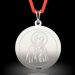 Fashion, accesorii si bijuterii - Femei - Bijuterii femei - Pandantive femei - Pandantiv din argint cu snur model Banut ortodox 1 - Infinity.ro