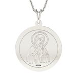 Fashion, accesorii si bijuterii - Femei - Bijuterii femei - Coliere femei - Lantisor cu pandantiv din argint model Banut ortodox 1 - Infinity.ro