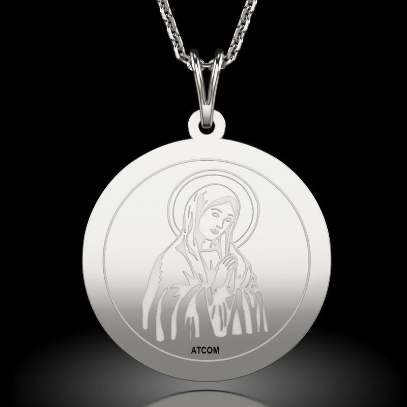 Fashion, accesorii si bijuterii - Femei - Bijuterii femei - Coliere femei - Lantisor cu pandantiv din argint model Banut ortodox 1 - Infinity.ro