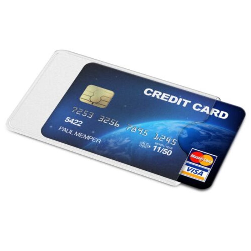 Carti si Birotica - Birotica - Accesorii de birou - Accesorii arhivare - Set 20 Huse pentru carduri bancare, Kwmobile, Transparent, Plastic, 48141.74 - Infinity.ro