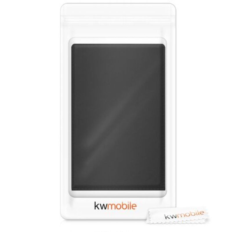 Carti si Birotica - Birotica - Accesorii de birou - Accesorii arhivare - Husa pentru certificatul international de vaccinare si pasaport, Kwmobile, Negru, Piele ecologica, 54010.01 - Infinity.ro