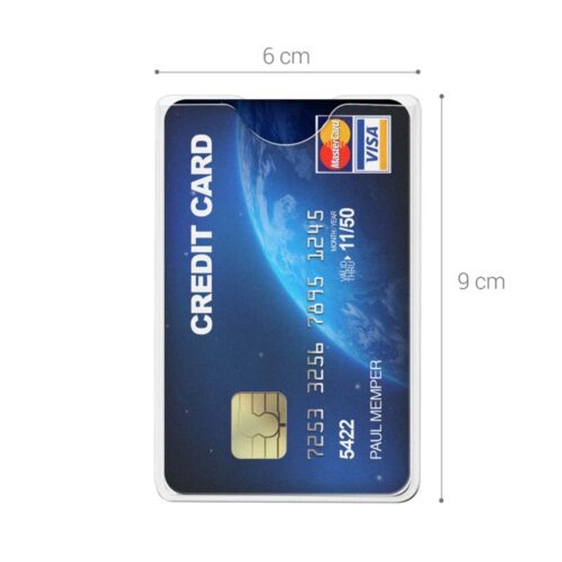Carti si Birotica - Birotica - Accesorii de birou - Accesorii arhivare - Set 20 Huse pentru carduri bancare, Kwmobile, Transparent, Plastic, 48141.74 - Infinity.ro