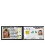 Carti si Birotica - Birotica - Accesorii de birou - Accesorii arhivare - Husa pentru certificatul international de vaccinare si pasaport, Kwmobile, Negru, Piele ecologica, 54010.01 - Infinity.ro