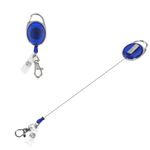 Carti si Birotica - Rechizite - Alte accesorii scolare - Set 2 Brelocuri retractabile pentru insigne, Kwmobile, Albastru, Plastic, 49433.04 - Infinity.ro