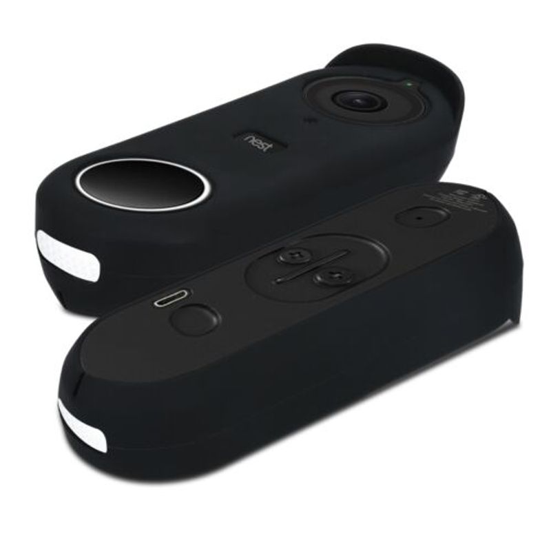 Laptop, Telefoane si Tablete - Telefoane mobile si accesorii - Accesorii Telefoane - Huse telefoane - Husa de protectie pentru Nest Hello Video Doorbell, Kwmobile, Negru, Silicon, 48246.01 - Infinity.ro