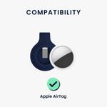 Laptop, Telefoane si Tablete - Wearables si gadgeturi - Gadgeturi - Accesorii SMART - Clip de protectie pentru Apple AirTag, Kwmobile, Albastru, Silicon, 55732.17 - Infinity.ro