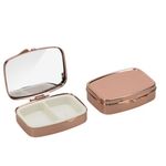 Ingrijire personala si Cosmetice - Sanatate si wellness - Aparate medicale - Accesorii medicale pentru recuperare si tratament - Set 2 Cutii pentru pastile cu 2 compartimente, Kwmobile, Rose Gold, Otel, 53475.02 - Infinity.ro