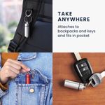 Ingrijire personala si Cosmetice - Sanatate si wellness - Aparate medicale - Accesorii medicale pentru recuperare si tratament - Set 2 Brelocuri pentru mini pilule Kwmobile, Gri, Aluminiu, 56608.05 - Infinity.ro
