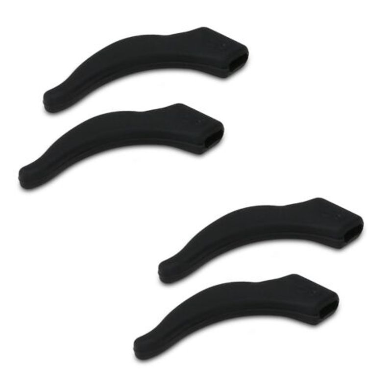 Casa si Gradina - Constructii - Echipamente de lucru - Ochelari protectia muncii si Viziere protective - Set 4 Terminale anti-alunecare pentru ochelari, Kwmobile, Negru, Silicon, 51173.01 - Infinity.ro