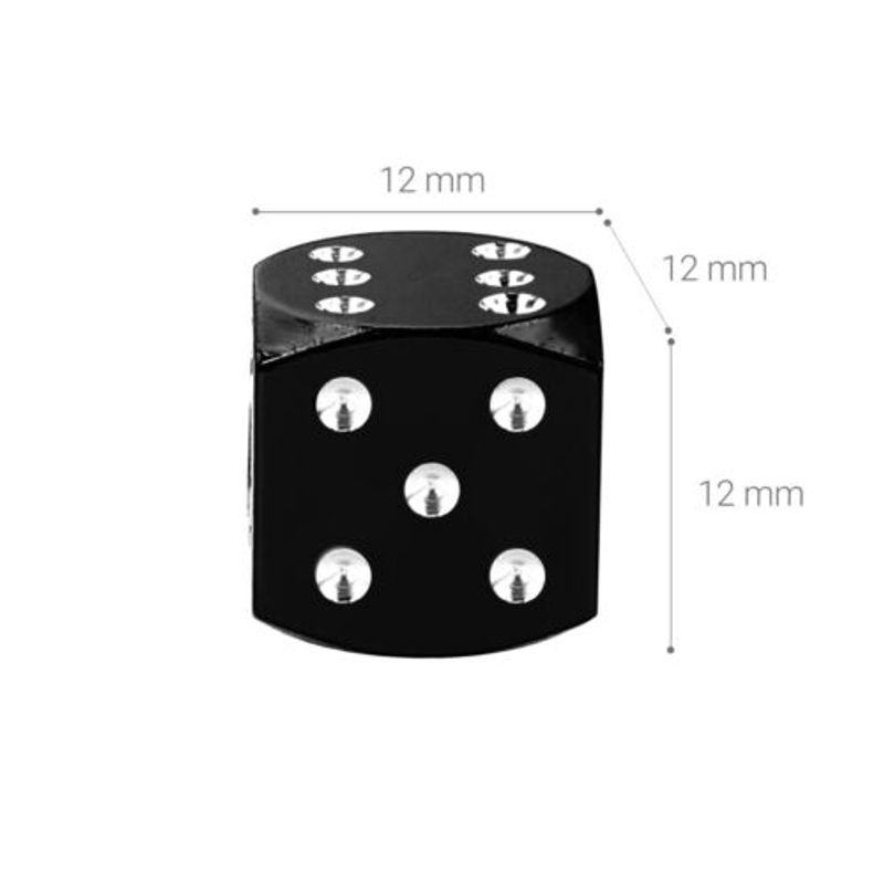 Auto si Moto - Anvelope si jante - Accesorii roti - Alte accesorii roti - Set 5 Capace pentru valva , Kwmobile, Negru, Metal, 45855.01 - Infinity.ro