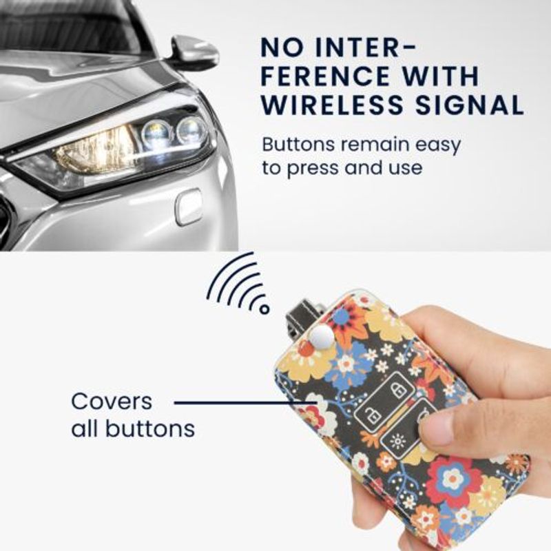 Auto si Moto - Electronice auto - Accesorii electronice auto - Husa Cheie Auto kwmobile pentru Renault/Dacia  4 Butoane - Keyless Go, Piele ecologica, Multicolor, 44637.70 - Infinity.ro