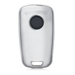 Auto si Moto - Electronice auto - Accesorii electronice auto - Husa Cheie Auto pentru Opel/Chevrolet, 2 Butoane, Silicon, Silver, 52649.02 - Infinity.ro