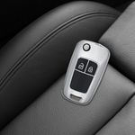 Auto si Moto - Electronice auto - Accesorii electronice auto - Husa Cheie Auto pentru Opel/Chevrolet, 2 Butoane, Silicon, Silver, 52649.02 - Infinity.ro
