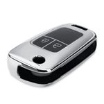 Auto si Moto - Electronice auto - Accesorii electronice auto - Husa Cheie Auto pentru Opel/Chevrolet, 2 Butoane, Silicon, Silver, 52649.02 - Infinity.ro