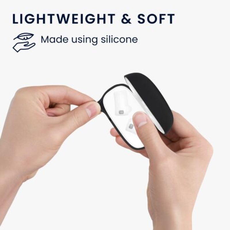 PC, gaming si accesorii - Gaming - Accesorii gaming - Controlere, Volane si Casti gaming - Husa pentru casti JBL Wave 200TWS, Kwmobile, Negru, Silicon, 57411.01 - Infinity.ro