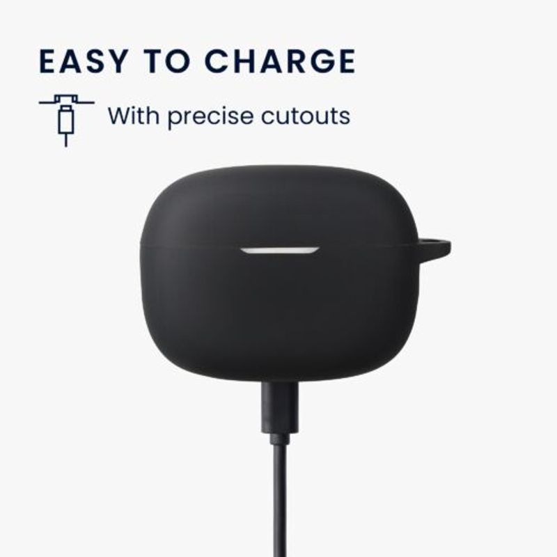 PC, gaming si accesorii - Gaming - Accesorii gaming - Controlere, Volane si Casti gaming - Husa pentru casti JBL Wave 200TWS, Kwmobile, Negru, Silicon, 57411.01 - Infinity.ro