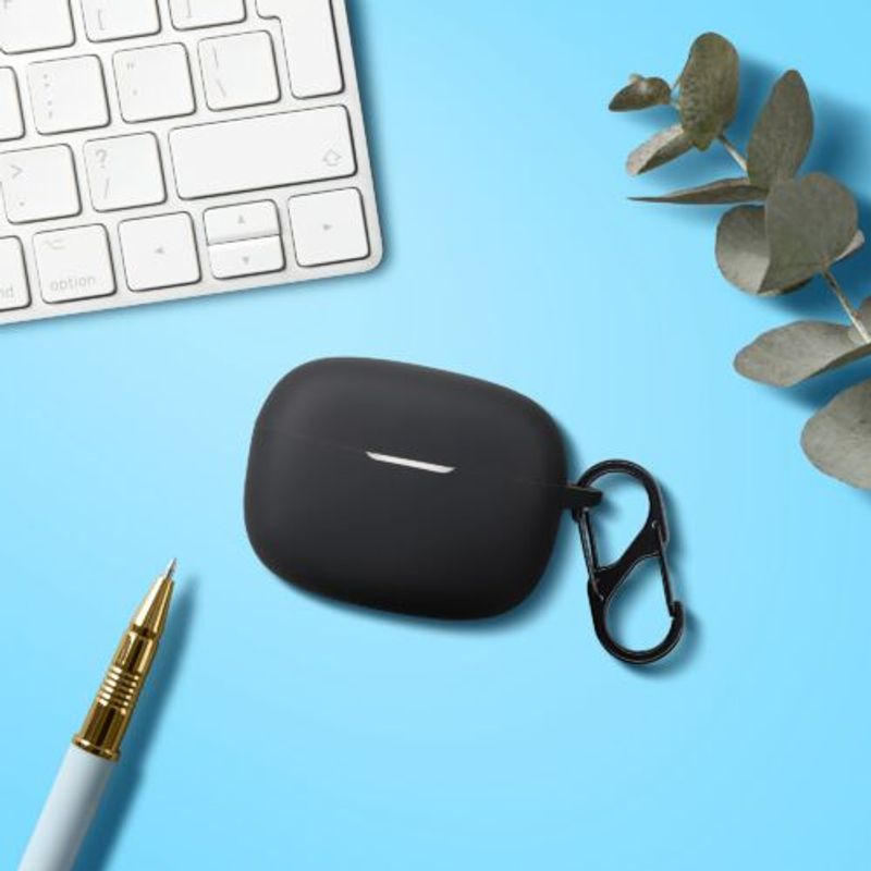 PC, gaming si accesorii - Gaming - Accesorii gaming - Controlere, Volane si Casti gaming - Husa pentru casti JBL Wave 200TWS, Kwmobile, Negru, Silicon, 57411.01 - Infinity.ro