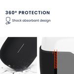 PC, gaming si accesorii - Gaming - Accesorii gaming - Controlere, Volane si Casti gaming - Husa pentru casti JBL Wave 200TWS, Kwmobile, Negru, Silicon, 57411.01 - Infinity.ro