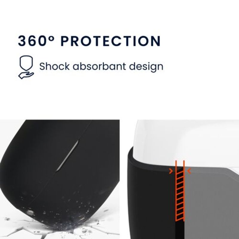 PC, gaming si accesorii - Gaming - Accesorii gaming - Controlere, Volane si Casti gaming - Husa pentru casti JBL Wave 200TWS, Kwmobile, Negru, Silicon, 57411.01 - Infinity.ro