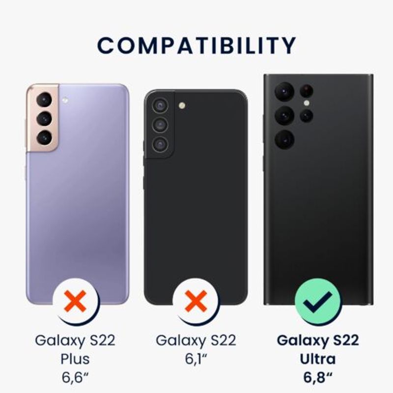 Laptop, Telefoane si Tablete - Telefoane mobile si accesorii - Accesorii Telefoane - Alte accesorii telefoane - Husa kwmobile pentru Samsung Galaxy S22 Ultra, Silicon, Portocaliu, 56765.150 - Infinity.ro