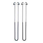 Laptop, Telefoane si Tablete - Wearables si gadgeturi - Gadgeturi - Accesorii SMART - Set 2 Snur kwmobile pentru Samsung Galaxy Buds2 Pro, Silicon, Negru/Albastru, 60106.02 - Infinity.ro