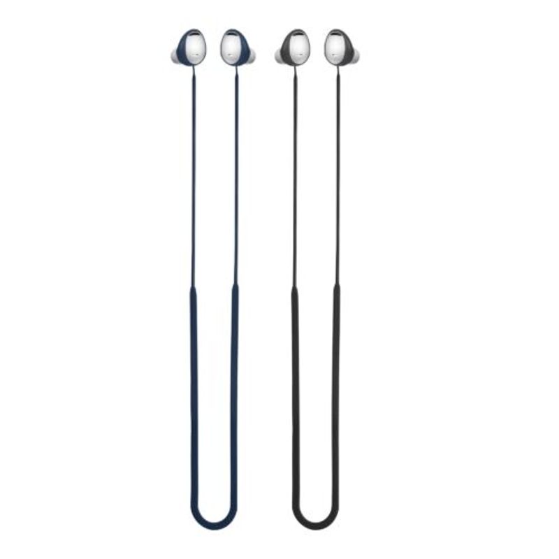 Laptop, Telefoane si Tablete - Wearables si gadgeturi - Gadgeturi - Accesorii SMART - Set 2 Snur kwmobile pentru Samsung Galaxy Buds2 Pro, Silicon, Negru/Albastru, 60106.02 - Infinity.ro