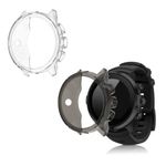 Laptop, Telefoane si Tablete - Wearables si gadgeturi - Gadgeturi - Accesorii SMART - Set 2 Huse pentru Suunto 9/9 Baro/Spartan Sport Wrist HR, Kwmobile, Silicon, Transparent/Gri, 52665.03 - Infinity.ro