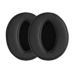 Laptop, Telefoane si Tablete - Wearables si gadgeturi - Gadgeturi - Accesorii SMART - Set 2 Earpads kwmobile pentru Sennheiser HD400S/HD450SE/HD458BT, Piele ecologica, Negru, 59843.01 - Infinity.ro