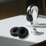 Laptop, Telefoane si Tablete - Wearables si gadgeturi - Gadgeturi - Accesorii SMART - Set 2 Earpads kwmobile pentru Sennheiser HD400S/HD450SE/HD458BT, Piele ecologica, Negru, 59843.01 - Infinity.ro