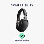 Laptop, Telefoane si Tablete - Wearables si gadgeturi - Gadgeturi - Accesorii SMART - Set 2 Perne de urechi pentru casti Marshall Monitor, Kwmobile, Negru, Piele ecologica, 48134.01 - Infinity.ro