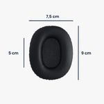 Laptop, Telefoane si Tablete - Wearables si gadgeturi - Gadgeturi - Accesorii SMART - Set 2 Perne de urechi pentru casti Marshall Monitor, Kwmobile, Negru, Piele ecologica, 48134.01 - Infinity.ro