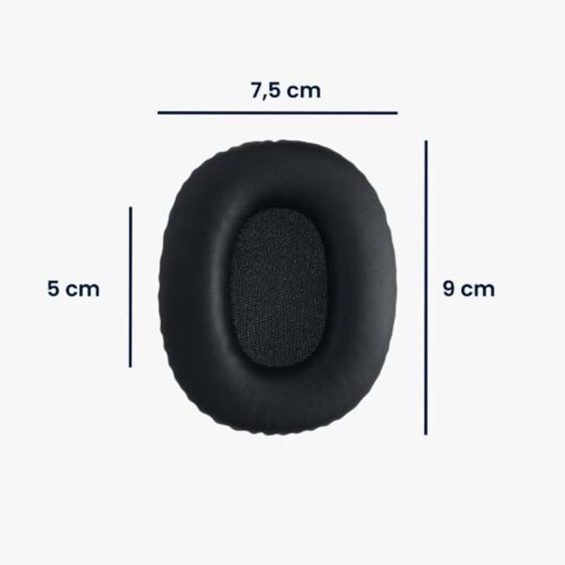 Laptop, Telefoane si Tablete - Wearables si gadgeturi - Gadgeturi - Accesorii SMART - Set 2 Perne de urechi pentru casti Marshall Monitor, Kwmobile, Negru, Piele ecologica, 48134.01 - Infinity.ro