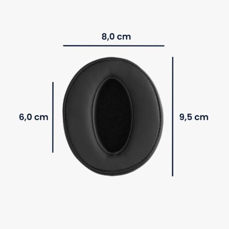 Laptop, Telefoane si Tablete - Wearables si gadgeturi - Gadgeturi - Accesorii SMART - Set 2 Earpads kwmobile pentru Sennheiser HD400S/HD450SE/HD458BT, Piele ecologica, Negru, 59843.01 - Infinity.ro