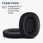 Laptop, Telefoane si Tablete - Wearables si gadgeturi - Gadgeturi - Accesorii SMART - Set 2 Perne de urechi pentru casti Marshall Monitor, Kwmobile, Negru, Piele ecologica, 48134.01 - Infinity.ro