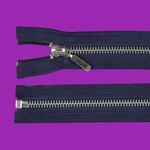 Casa si Gradina - Decoratiuni - DIY - Articole mercerie - Fermoar metalic detasabil Crisalida, lungime 80 cm, Bleumarin - Infinity.ro